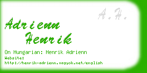 adrienn henrik business card